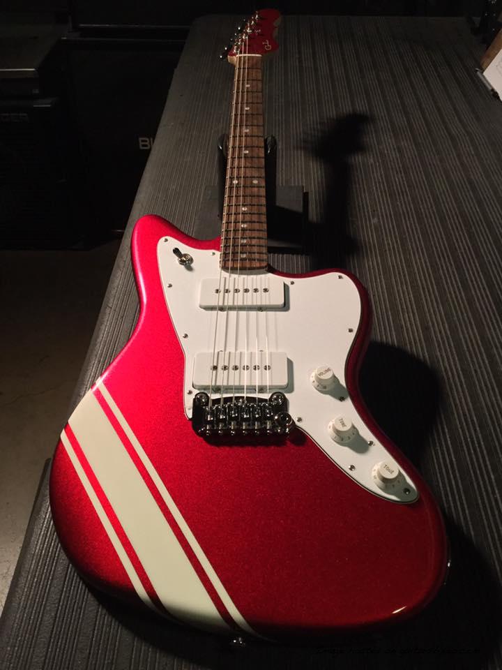 Special Production Run Doheny in Candy Apple Red with G&L Custom Competition Stripes