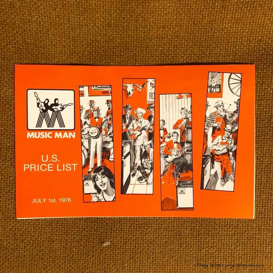  July 1, 1976 - Music Man price list-cover