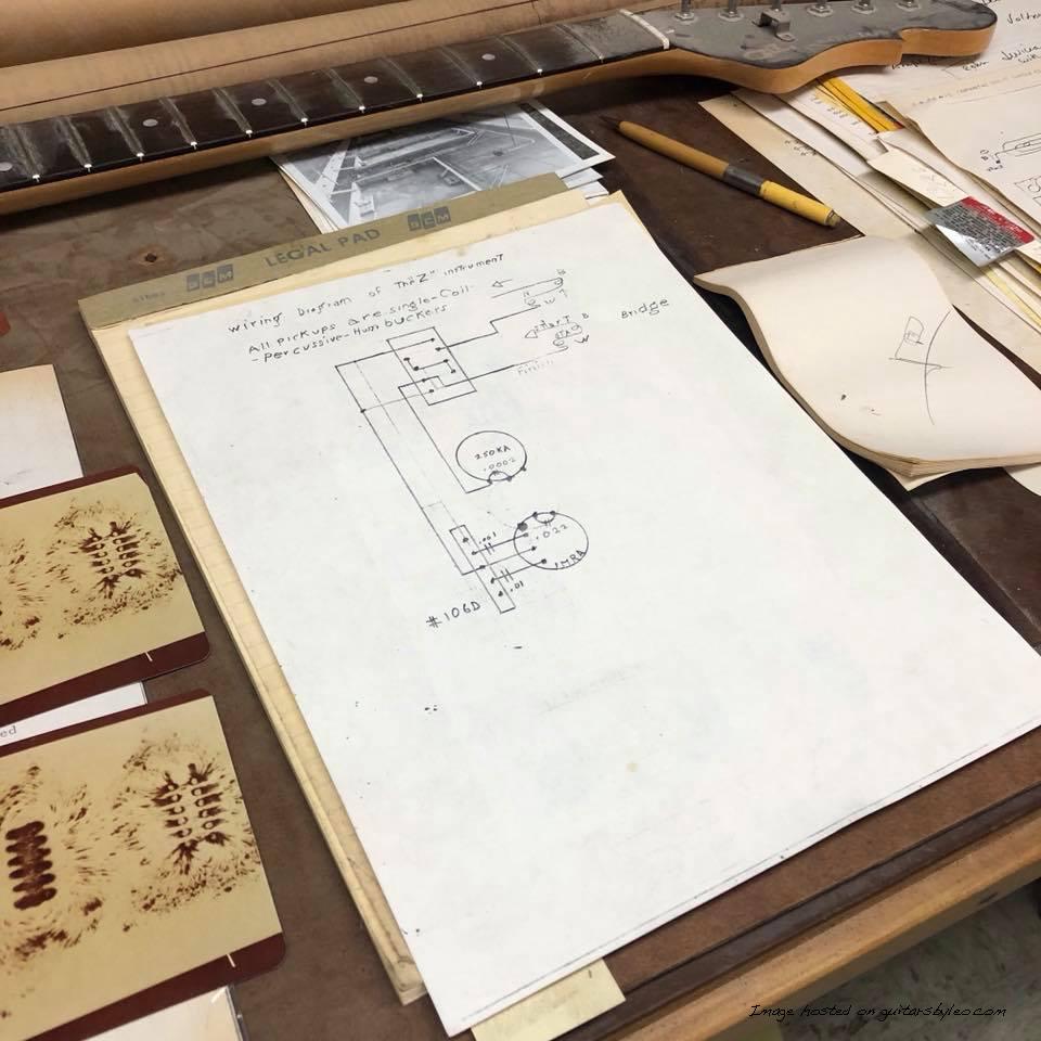  Leo Fender’s concept schematic for a guitar-2