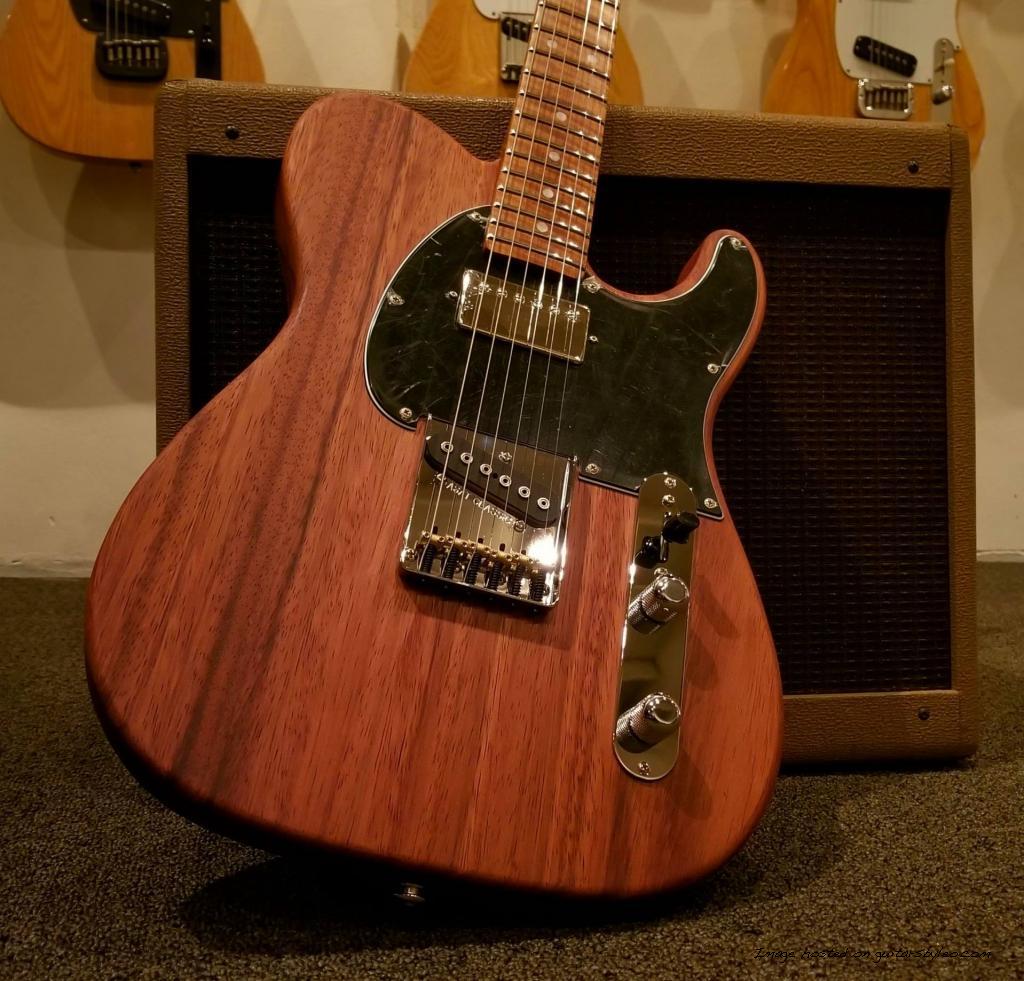 ASAT Classic Bluesboy in Guanacaste with a Roasted Flame Maple neck-1