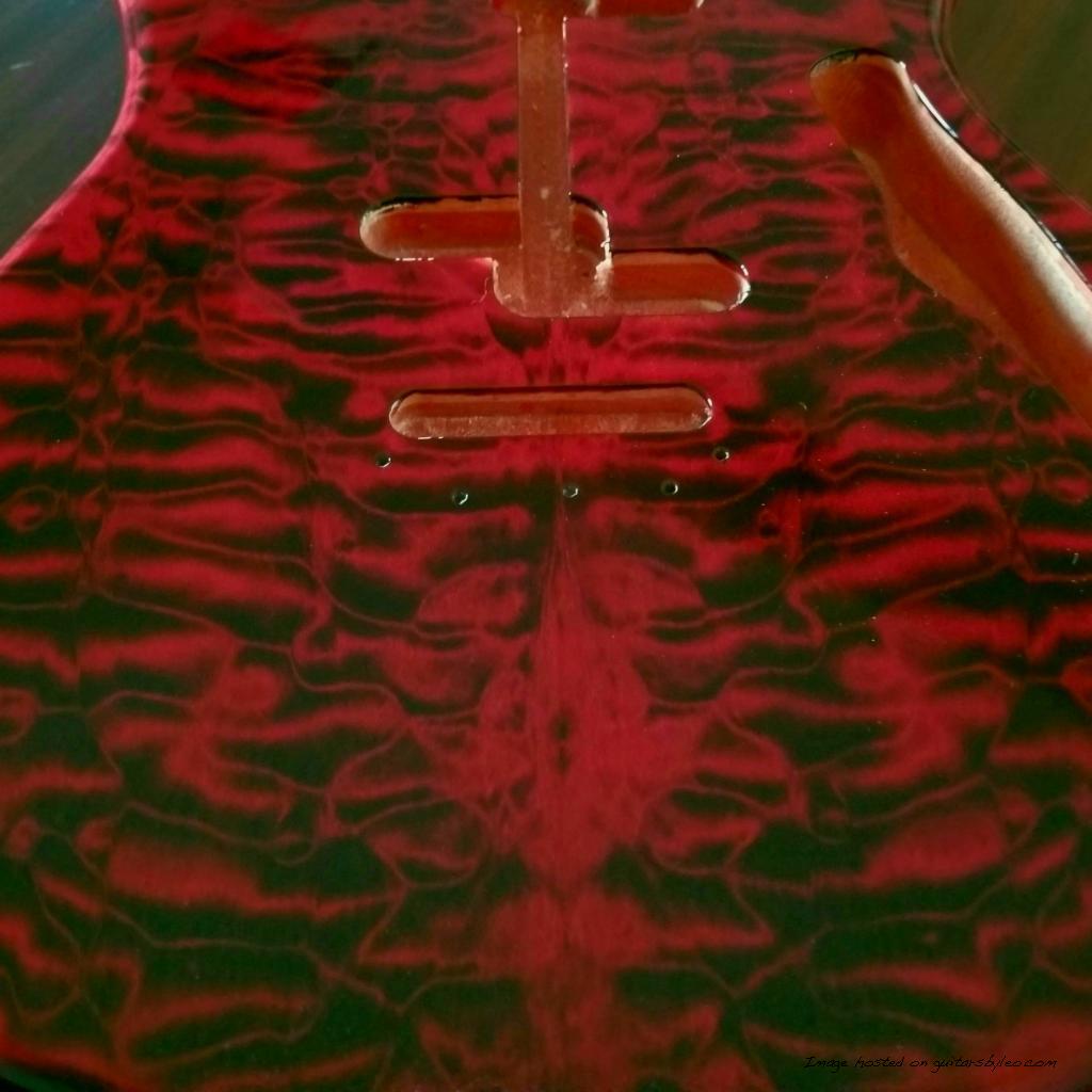 Ruby Gem over Quilted Maple