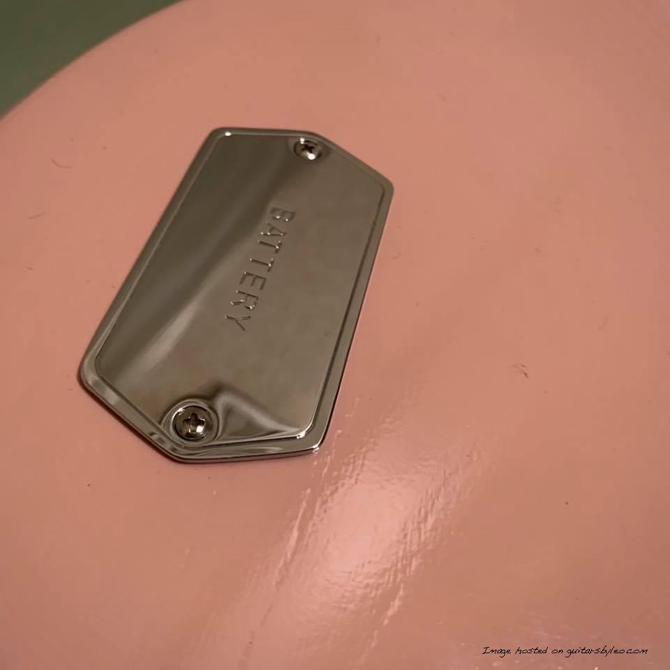 G&L Custom Shop Espada in Shell Pink Nitro-10