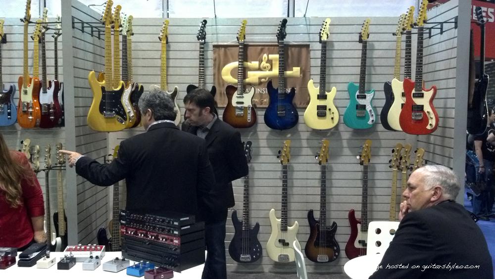 BBE/G&L booth - G&L USA models