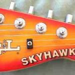 Steve Philbrick's 1990 Skyhawk Signature headstock closeup
