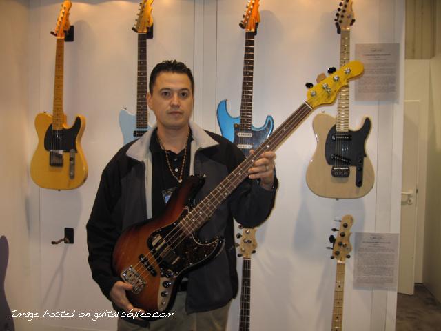 Efrain (G&L employee) with the JB bass
