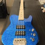 ASAT Bass in Blue Metal Flake