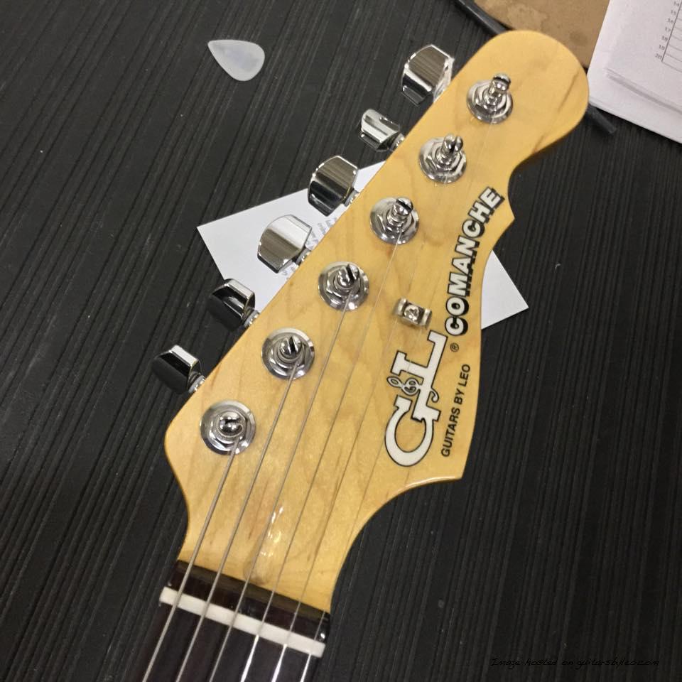 2016 Comanche headstock with Vintage Tint Gloss finish