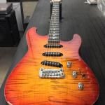 S-500 RMC in Cherryburst on flame maple top on swamp Ash