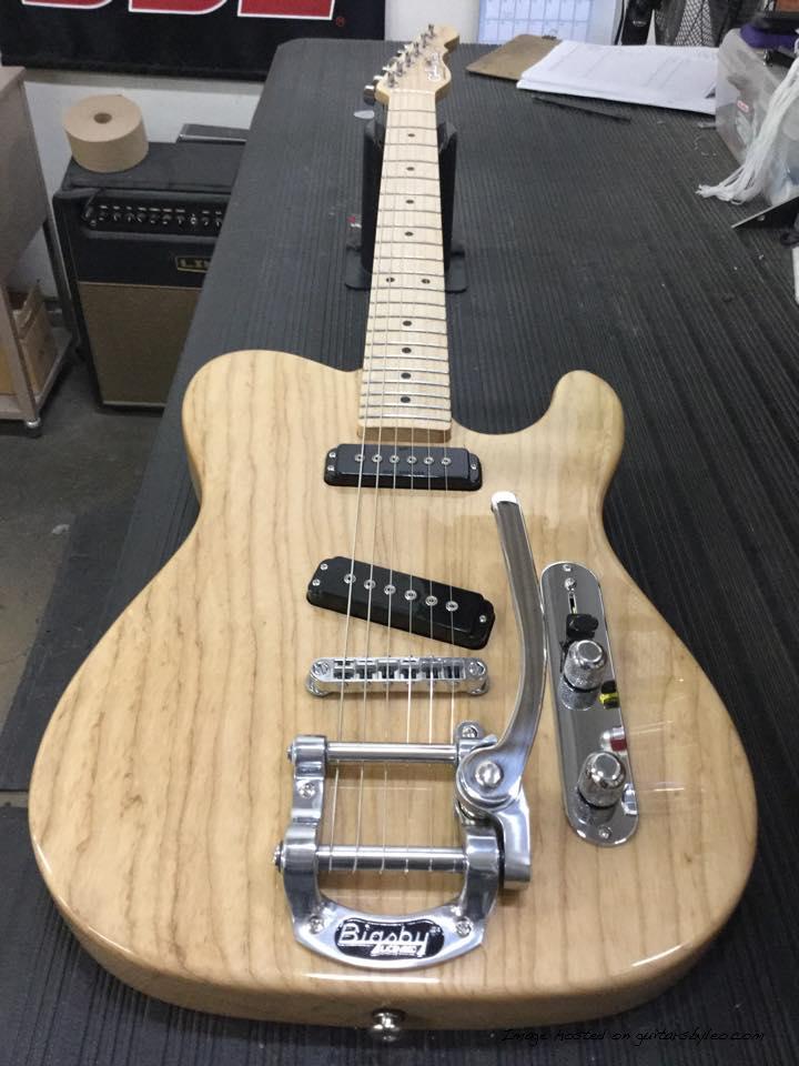 AS in Natural Gloss over swamp ash pickguard delete Bigsby Vibrato