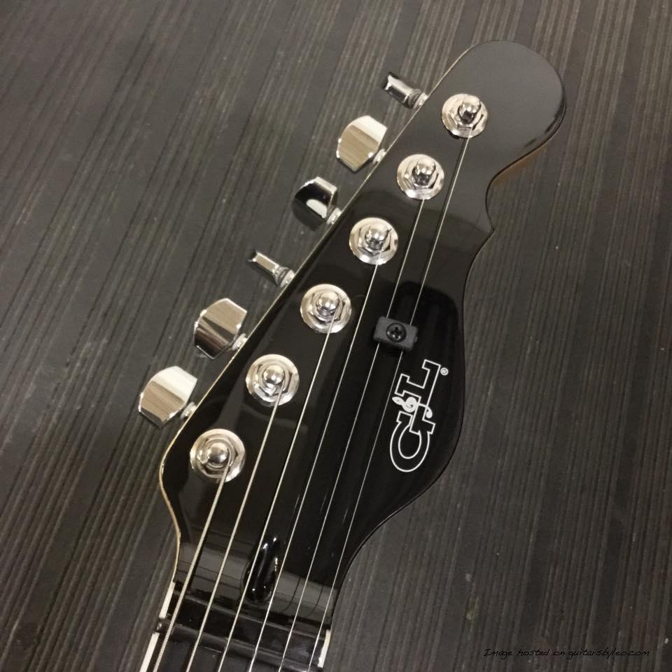 Jet Black headstock Graph-Tech nut and string tree