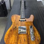 ASAT Classic Alnico in Honey over Spalted Maple on swamp ash with Caramel ebony board