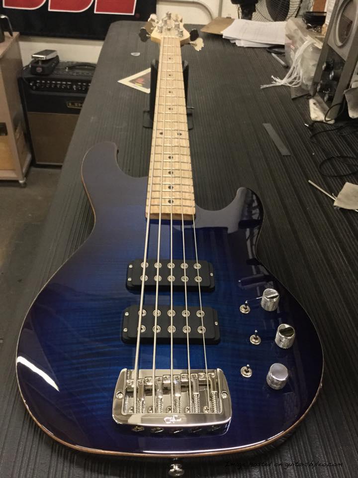 L-2500 in Blueburst over fflame maple on swamp ash BE FB