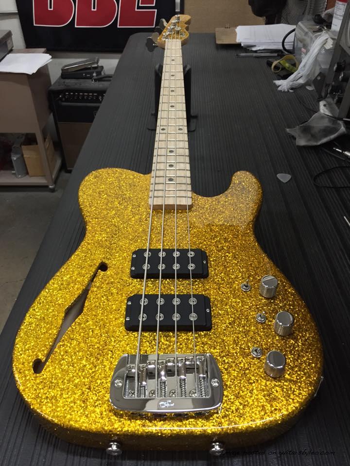 ASAT Bass in Gold Metal Flake BE FB