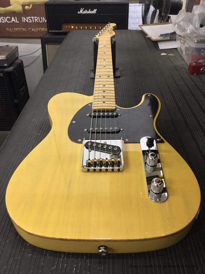 ASAT Classic S in Butterscotch Blonde over swamp ash wood binding
