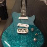 SC-2 in Turquoise Metal Flake over swamp ash