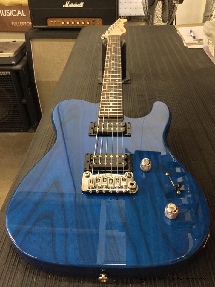 ASAT HH RMC in Clear Blue over swamp ash