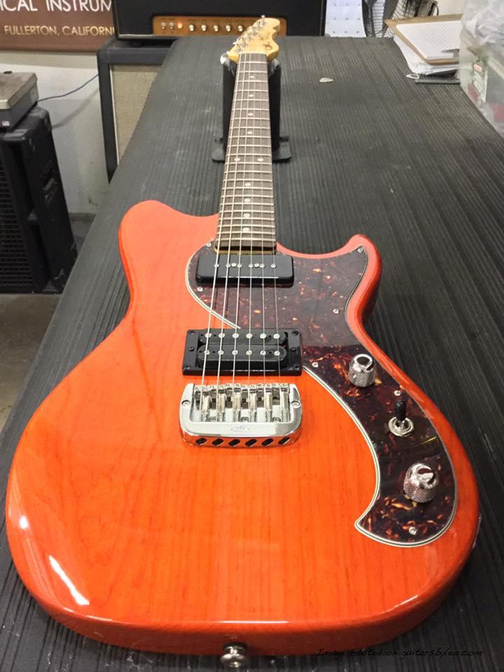 special production run Fallout in nitrocellulose lacquer Clear Orange over swamp ash