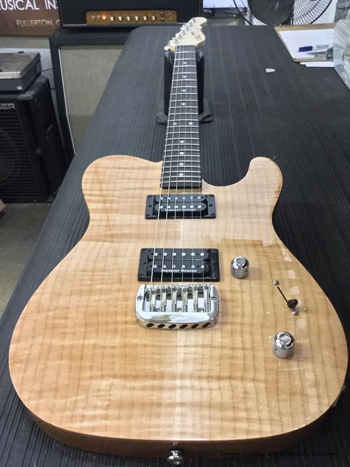 ASAT HH RMC in Natural Gloss over flame maple on alder CLF1704296
