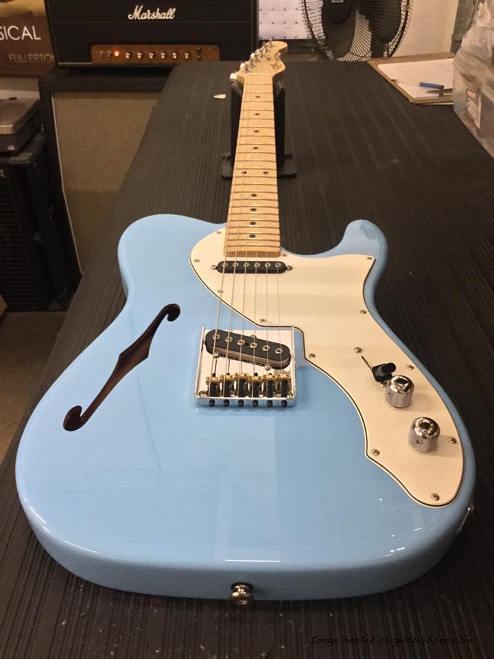 ASAT Classic TL in Himalayan Blue over mahogany CLF1704179