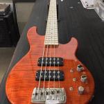 L-2500 in Clear Orange over flame maple on swamp ash