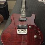 ASAT Deluxe in Clear Red over flame maple on mahogany