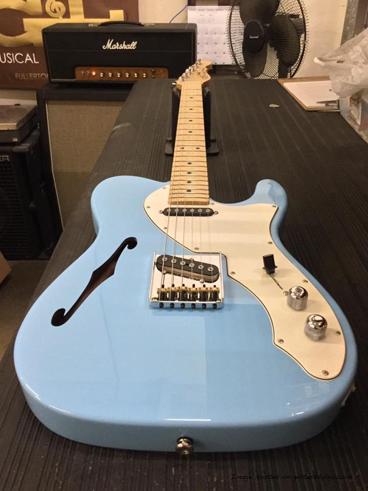 ASAT Classic TL in Himalayan Blue over mahogany CLF1704178