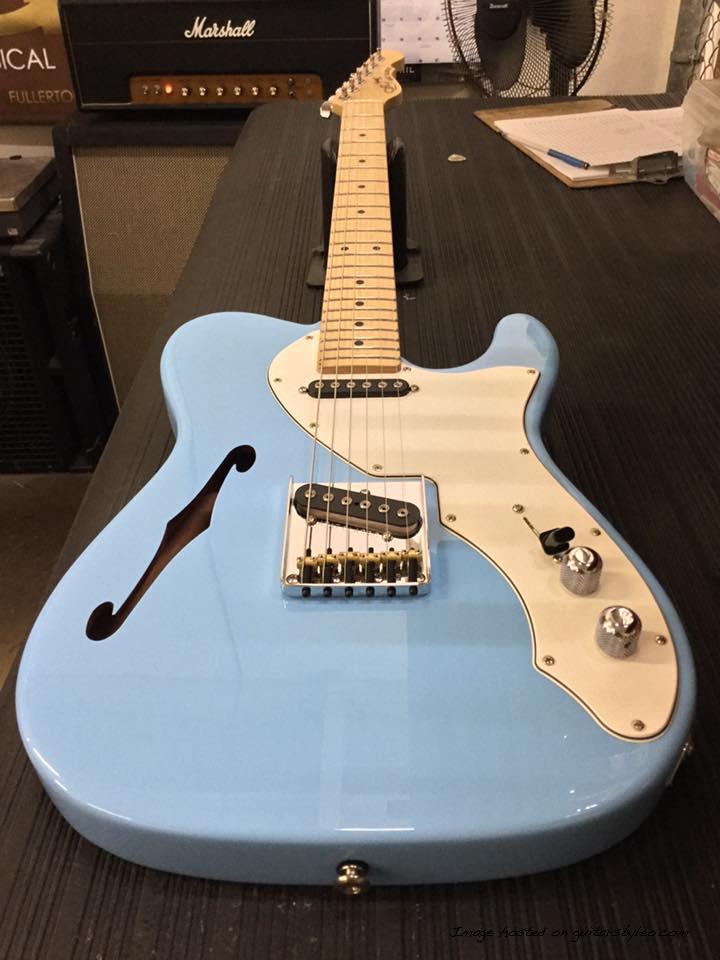 ASAT Classic TL in Himalayan Blue over mahogany CLF1704146