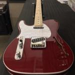 lefty ASAT Classic Semi-Hollow in Clear Red over swamp ash CLF080018