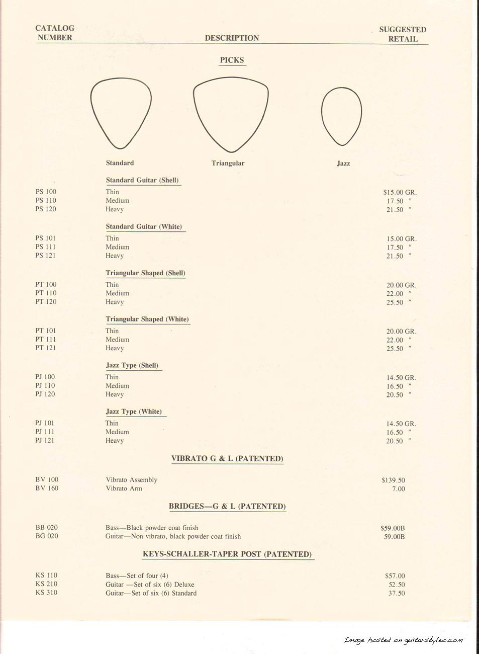 11-1-82 G&L Price List page 3