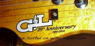 Tim Page's 2000 20th Anniversary ASAT 1 of 50 - headstock closeup