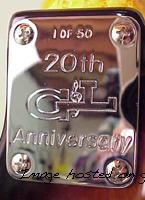 Tim Page's 2000 20th Anniversary ASAT 1 of 50 - neckplate closeup