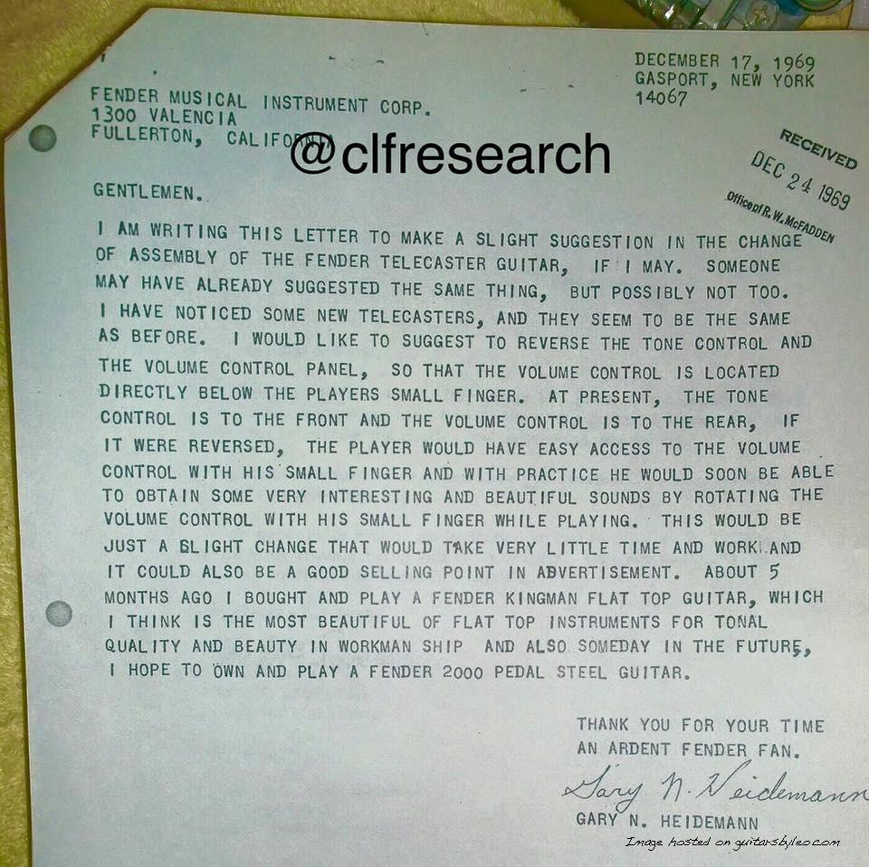December 17, 1969 letter