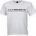 Mockup of C.L.F. RESEARCH CO. 60's shirt