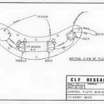 Control plate wiring diagram for Stingray Bass