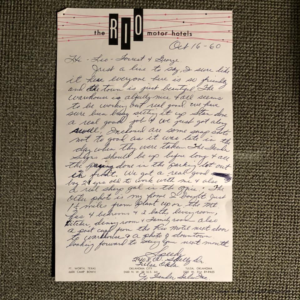 Speedy's letter