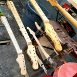 More G&L Custom Shop guitar necks in paint