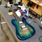 ASAT HHRMC in our new Aqua Burst over Spalted Alder with Okoume body and a DFV bridge