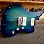 Custom Shop Doheny Deluxe in Aqua Burst over a Spalted Maple top