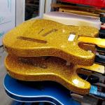 ASAT Specials in Gold Flake awaiting buffing and polishing