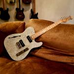 Custom Shop ASAT Semi-Hollow with P-90s in Silver Metal Flake