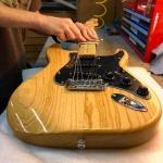 Doug working on a G&L Tribute Series Legacy before it ships