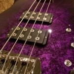 ASAT Bass finished in Purple Marble with a 3A Roasted Maple neck-2