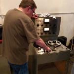Johnny getting the Ampex sorted