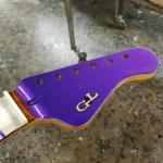 Purple Espada headstock