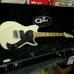 Fallout in Vintage White nitro with a Maple neck and matching headstock-1