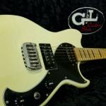 Fallout in Vintage White nitro with a Maple neck and matching headstock-2