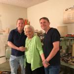Phyllis Fender stopped by to visit John and me