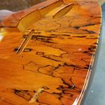 Clear Orange over Spalted Maple