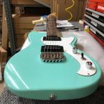 G&L Tribute Series Fallout in Mint Green over mahogany
