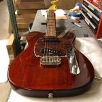 Tribute Series ASAT Special in Irish Ale over mahogany